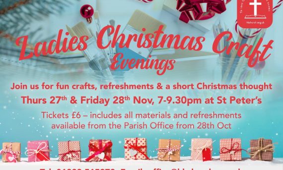 Ladies Christmas Craft Evening 2025 invitation